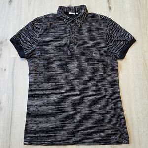 J. Lindeberg Striped Polo Shirt Men's Size L